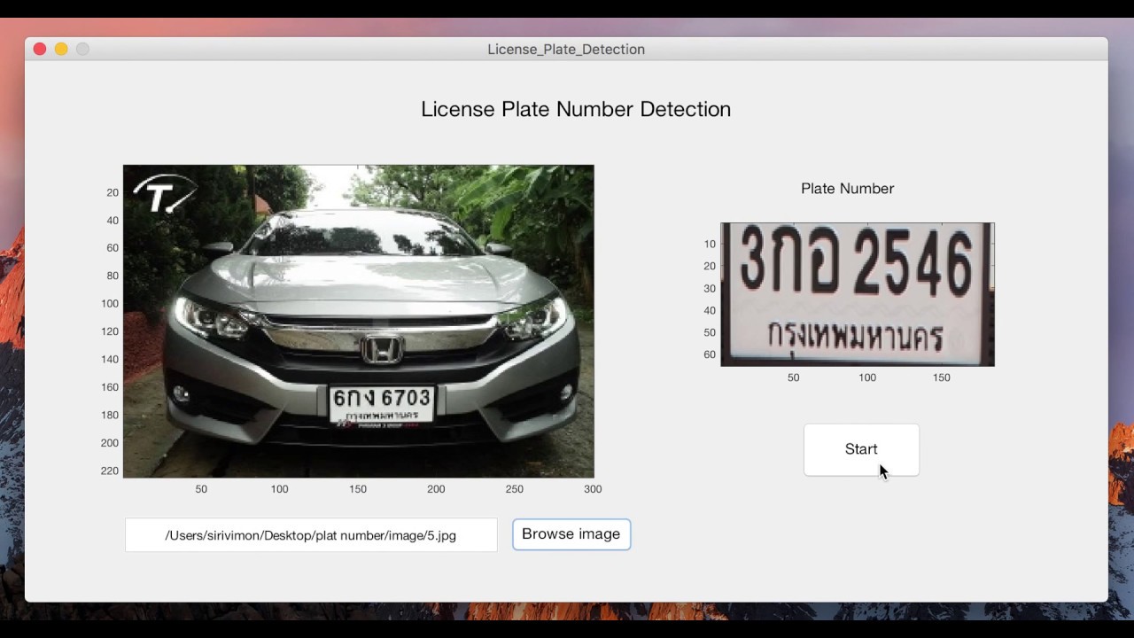 license plate detection opencv